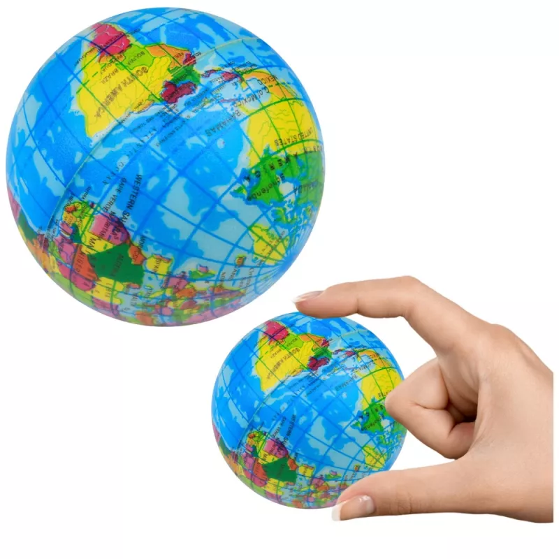LEAN TOYS Palla Antistress Globo Terra Palla Esercizio 6cm