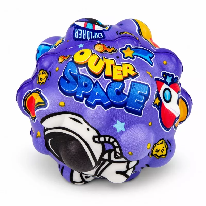 LEAN TOYS palla antistress in schiuma con rilievi per saltare Kosmos 7 cm