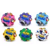 LEAN TOYS palla antistress in schiuma con rilievi per saltare Kosmos 7 cm