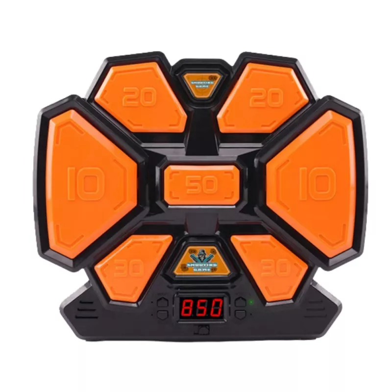 LEAN TOYS Pistola da gioco arcade frecce in schiuma bersaglio elettronico con contatore
