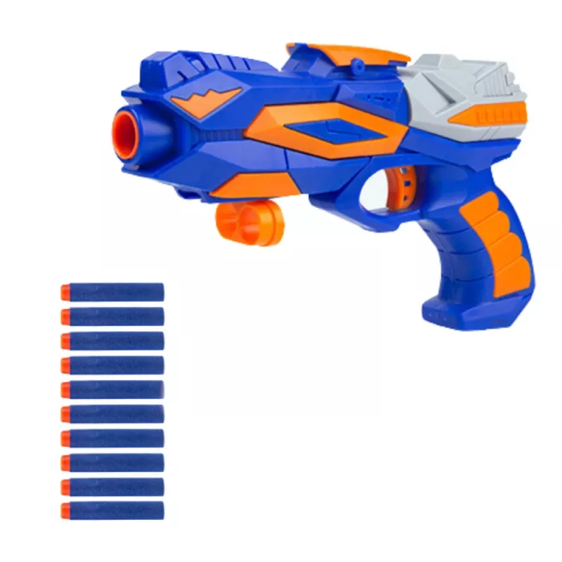 LEAN TOYS Pistola da gioco arcade frecce in schiuma bersaglio elettronico con contatore