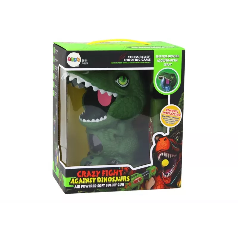 Gioco arcade LEAN TOYS Shooting Dinosaur Green Ball Gun