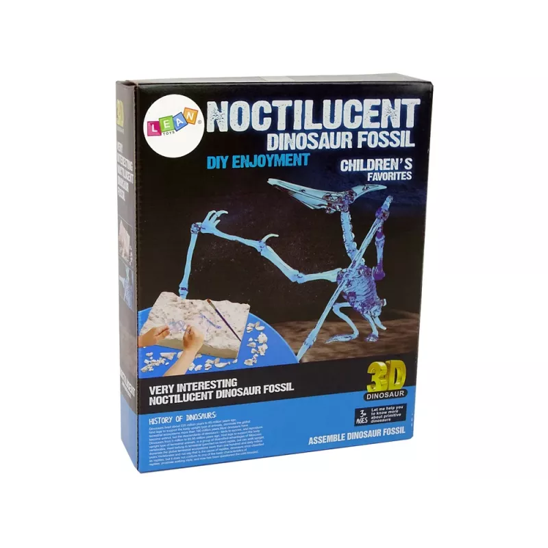 LEAN TOYS Set scavo archeologico scheletro dinosauro Pteranodonte ologramma 3D