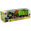 LEAN TOYS trattore da montare con rimorchio aperto 43 cm