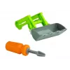 LEAN TOYS trattore da montare con rimorchio aperto 43 cm