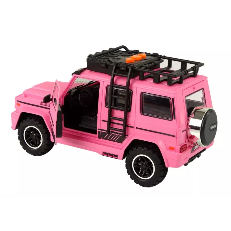 LEAN TOYS Auto fuoristrada rosa V12 turbina