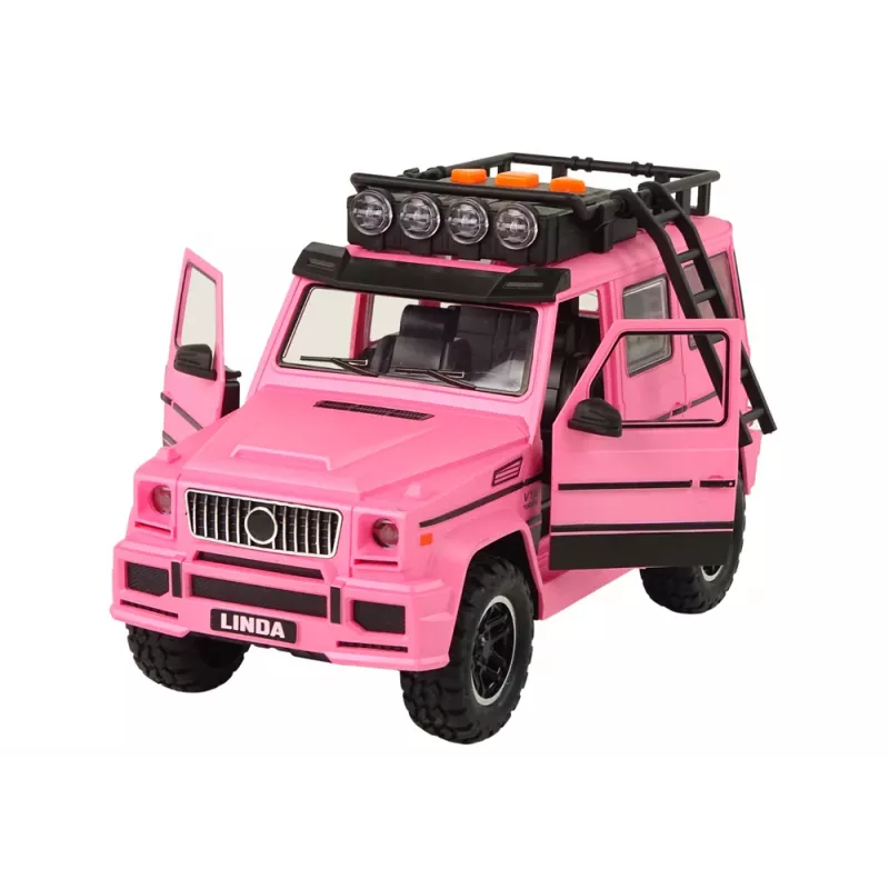 LEAN TOYS Auto fuoristrada rosa V12 turbina