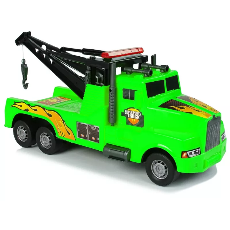 LEAN TOYS Auto carro attrezzi soccorso stradale 1:10 corda verde