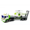 LEAN TOYS auto trasporto a batterie 1:16 con elicottero