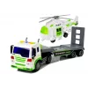 LEAN TOYS auto trasporto a batterie 1:16 con elicottero