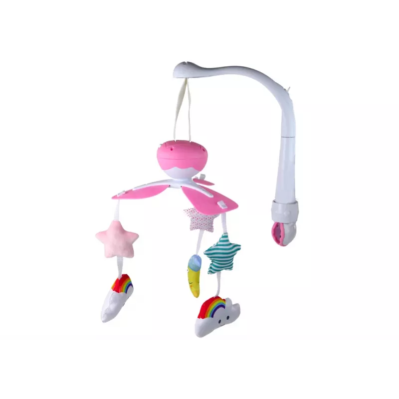 LEAN TOYS giostrina per lettino Sky Sound rosa