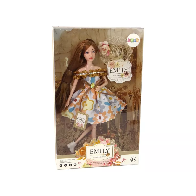 LEAN TOYS bambola neonata Emily Autumn con capelli rossi e cappello