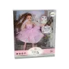 LEAN TOYS bambola Baby Doll Emily codini gatto fiori