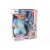 LEAN TOYS Bambola neonato con suoni ciuccio bavaglino pigiama gatto blu