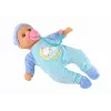 LEAN TOYS Bambola neonato con suoni ciuccio bavaglino pigiama gatto blu
