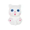 LEAN TOYS bambola neonata con gatto, lunghi capelli castani