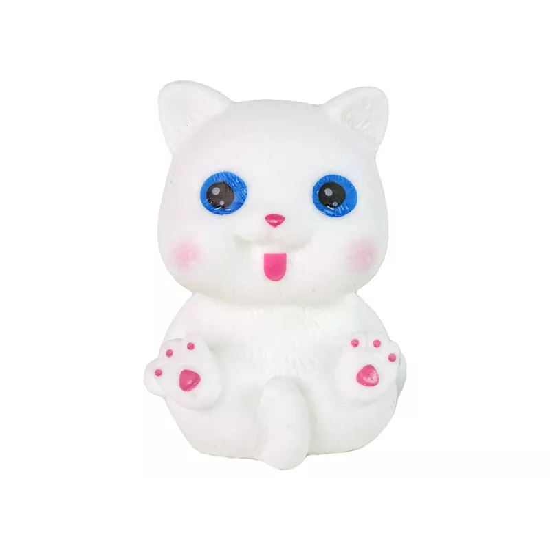 LEAN TOYS bambola neonata con gatto, lunghi capelli castani