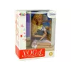 LEAN TOYS Bambola yoga tappetino capelli biondi lunghi