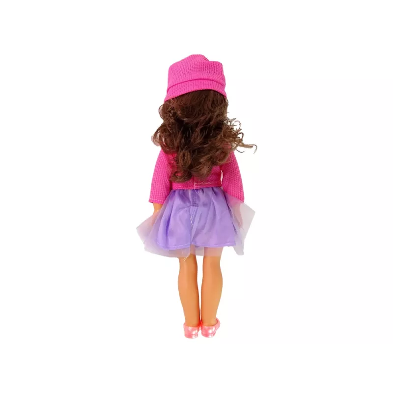 LEAN TOYS Bambola neonata capelli castani