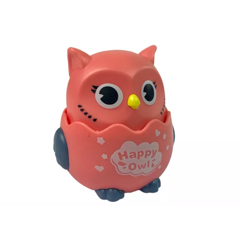 LEAN TOYS gufo sensoriale per neonati rosa