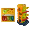 LEAN TOYS Pista con palline blocco didattico ordinatore con pianoforte