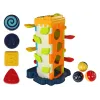 LEAN TOYS Pista con palline blocco didattico ordinatore con pianoforte