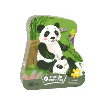 LEAN TOYS Puzzle Panda Foresta di Bambù 48 pezzi