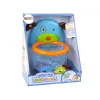 LEAN TOYS Giocattolo da bagno mini basket cane pesce di gomma