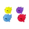 LEAN TOYS Giocattolo da bagno mini basket cane pesce di gomma