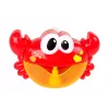 LEAN TOYS Giocattolo da bagno generatore di bolle di sapone granchio rosso