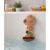 LEAN TOYS Set giochi da bagno: nave, animali marini, cascata, ventose