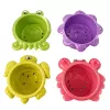 LEAN TOYS Set giochi da bagno: nave, animali marini, cascata, ventose