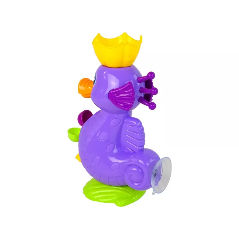 LEAN TOYS Giocattolo da bagno cavalluccio marino doccia a cascata