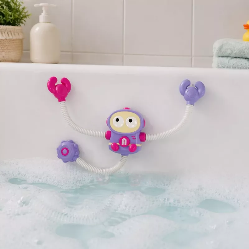 LEAN TOYS Giocattolo da bagno doccia astronauta con circolazione d'acqua e ventose