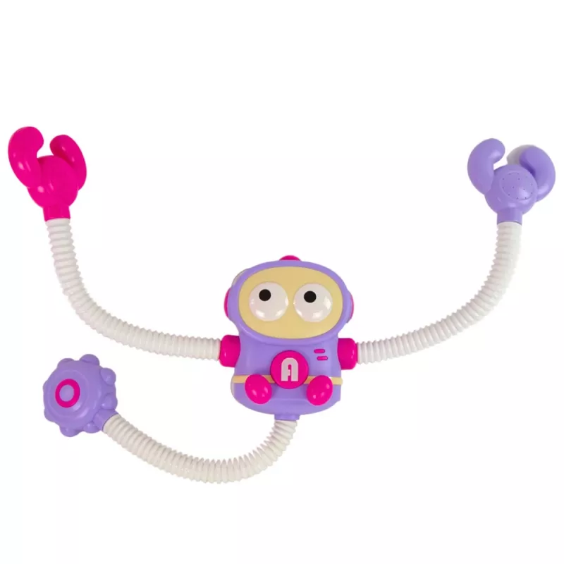 LEAN TOYS Giocattolo da bagno doccia astronauta con circolazione d'acqua e ventose