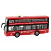 LEAN TOYS autobus a due piani a batteria con luce e suono, frizione, rosso