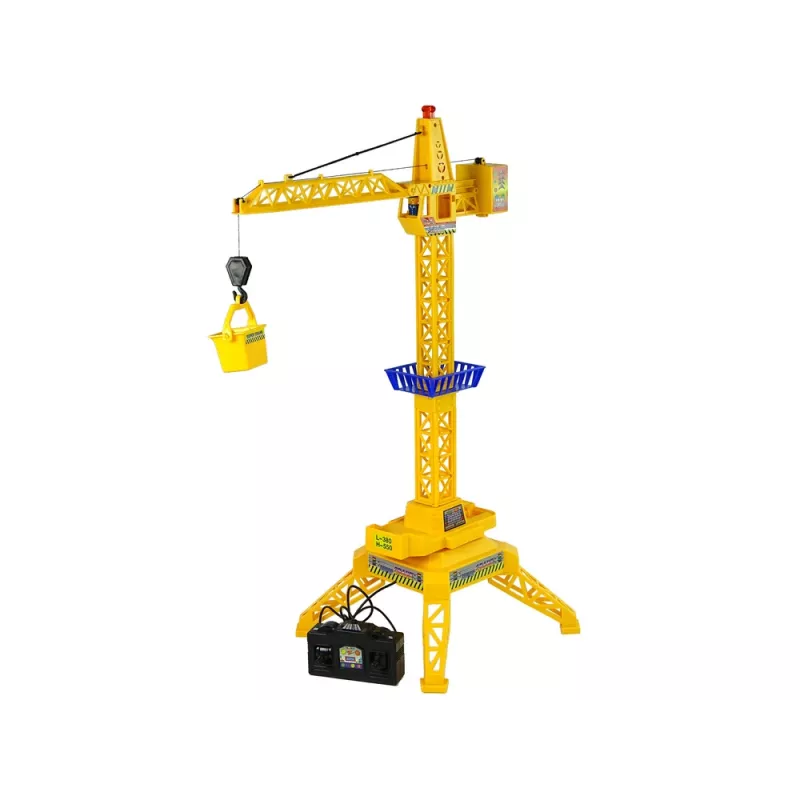LEAN TOYS Gru radiocomandata a batteria con braccio mobile