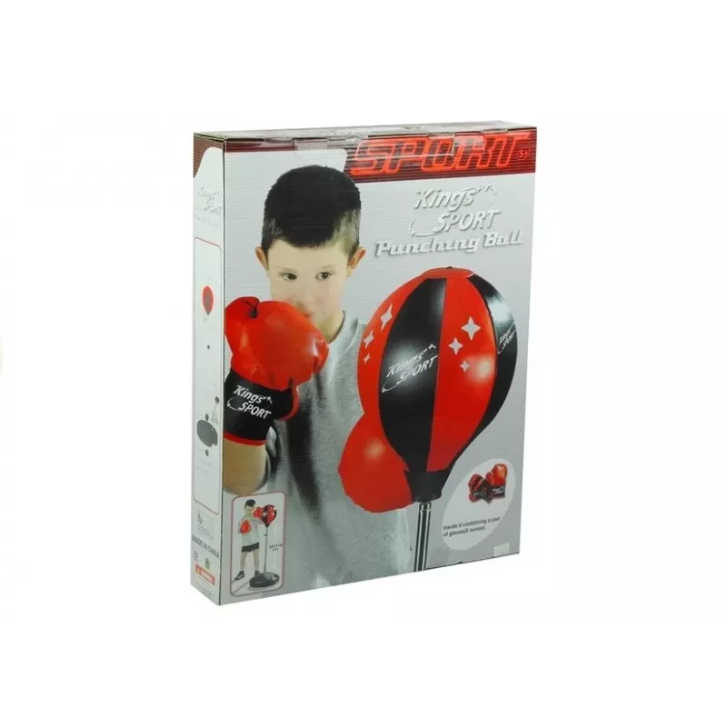 LEAN TOYS grande set boxe per bambini + guantoni supporto a pera