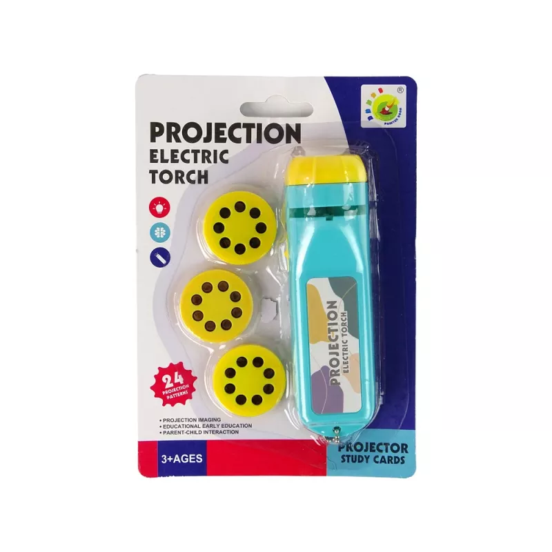 LEAN TOYS Proiettore fotografico blu 24 immagini