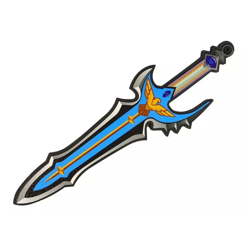 LEAN TOYS Blue Warrior spada e scudo set in schiuma EVA