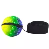 LEAN TOYS Palla Rimbalzante con Elastico, Sensoriale, con Noduli, Colorata, 6 cm