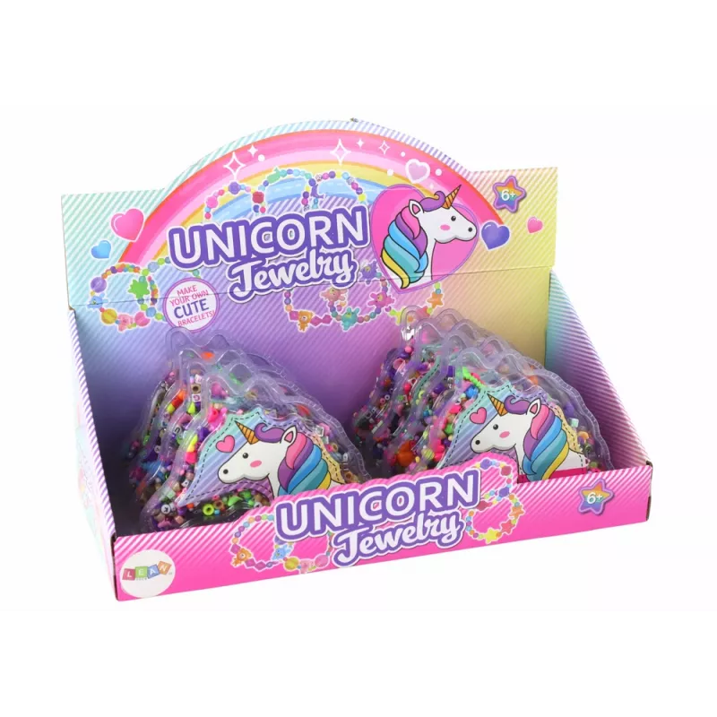 LEAN TOYS Set creazione bracciali perline ciondoli gioielli unicorno