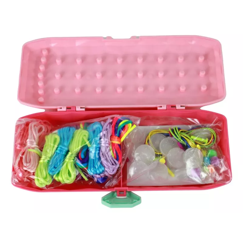 LEAN TOYS Kit creazione bracciali scatola rosa