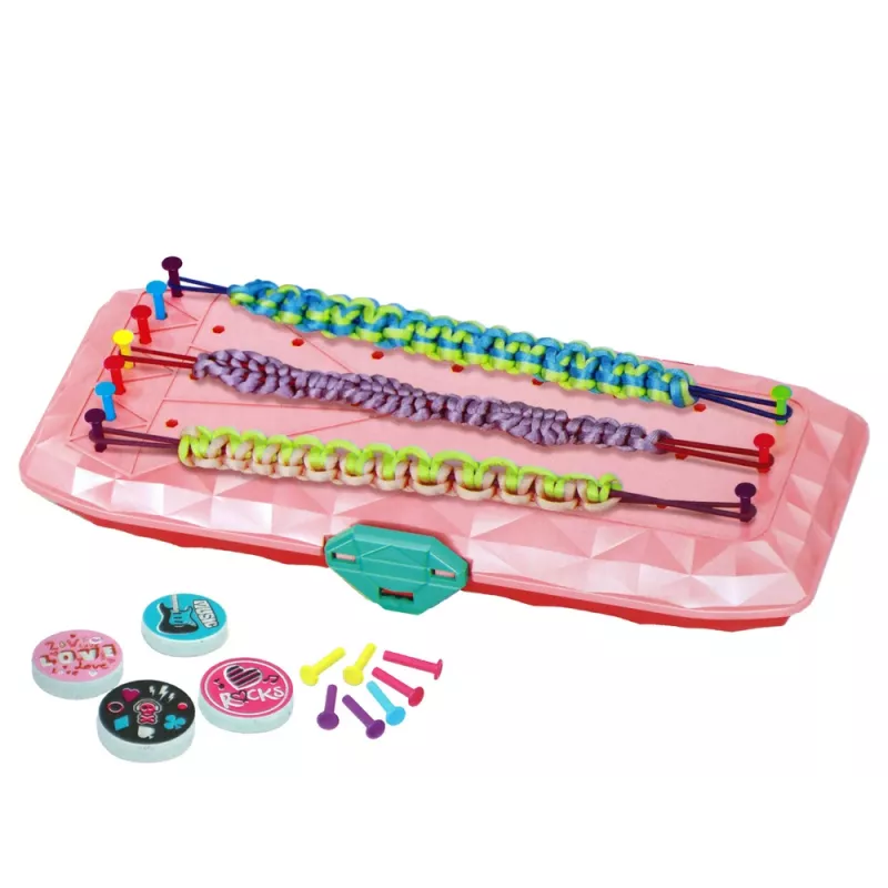 LEAN TOYS Kit creazione bracciali scatola rosa
