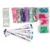 LEAN TOYS Set per creare bracciali con perline colorate e scatola portatutto