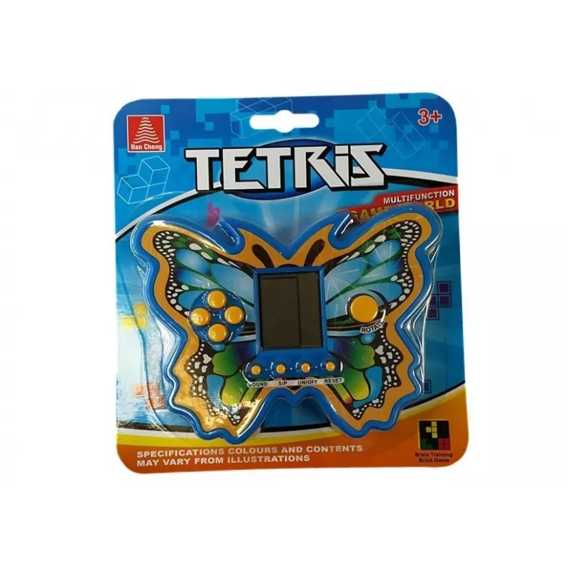 LEAN TOYS Brick Game Tetris Butterfly blu