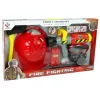 LEAN TOYS Set brigata estintore maschera acqua casco rosso