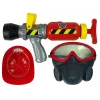 LEAN TOYS Set brigata estintore maschera acqua casco rosso