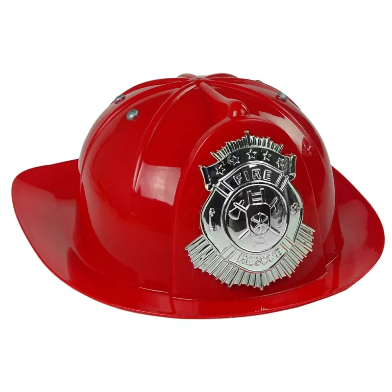 LEAN TOYS Set brigata estintore maschera acqua casco rosso