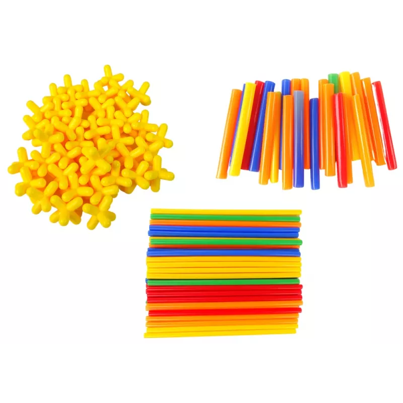 LEAN TOYS Set costruzioni bastoncini cannucce